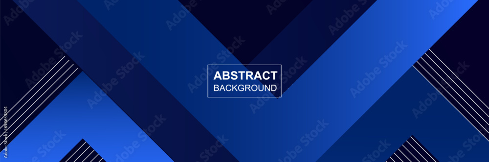 Poster dark blue abstract background company corporate presentation web with shape line banner template vec