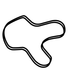 Organic random blob shape