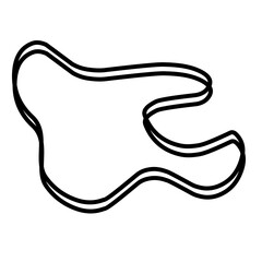 Organic random blob shape