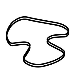 Organic random blob shape