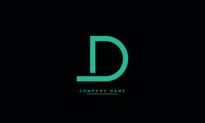 Obraz premium D Abstract Letter Logo Monogram