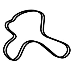 Organic random blob shape