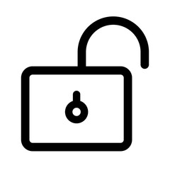 lock icon, unlock icon, vector icon, bold line style icon