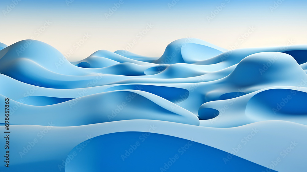 Poster blue wave pattern abstract background