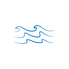 Wave sea line doodle