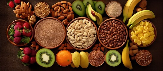 Food groups with high dietary fiber content