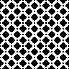 Squares, figures seamless pattern. Folk wallpaper. Checks, shapes ornate. Geometric background. Tribal motif. Ethnic ornament. Textile print, web design, geometry abstract. Geometrical image. Vector - obrazy, fototapety, plakaty