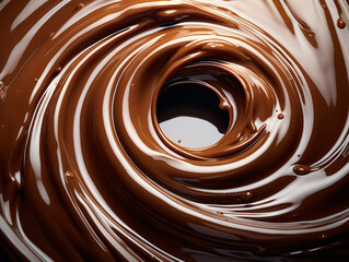 Delicious chocolate swirl background
