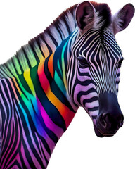 zebra rainbow 