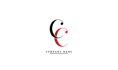 CC Abstract Letters Logo Monogram