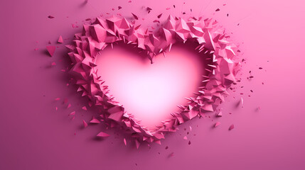 Valentine's Day pink heart, Valentine's Day background