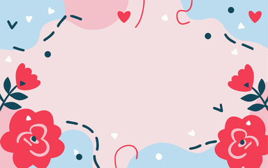 Valentine's day, women's day, spring abstract background poster with copy space. Good for postcards, email header, wallpaper, banner, events, covers, advertising, and more.