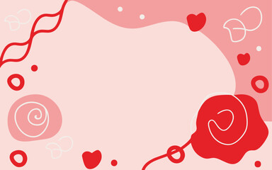 Valentine's day, women's day, spring abstract background poster with copy space. Good for postcards, email header, wallpaper, banner, events, covers, advertising, and more.