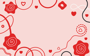 Valentine's day, women's day, spring abstract background poster with copy space. Good for postcards, email header, wallpaper, banner, events, covers, advertising, and more.