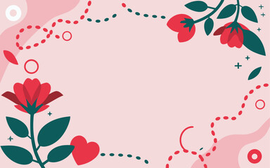Valentine's day, women's day, spring abstract background poster with copy space. Good for postcards, email header, wallpaper, banner, events, covers, advertising, and more.
