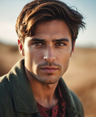close up portrait of a man
