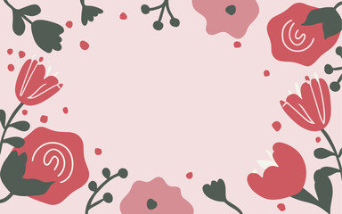 Valentine's day, women's day, spring abstract background poster with copy space. Good for postcards, email header, wallpaper, banner, events, covers, advertising, and more.
