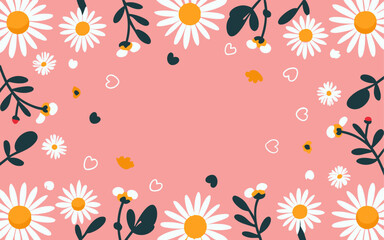 Valentine's day, women's day, spring abstract background poster with copy space. Good for postcards, email header, wallpaper, banner, events, covers, advertising, and more.