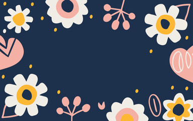 Valentine's day, women's day, spring abstract background poster with copy space. Good for postcards, email header, wallpaper, banner, events, covers, advertising, and more.