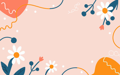 Valentine's day, women's day, spring abstract background poster with copy space. Good for postcards, email header, wallpaper, banner, events, covers, advertising, and more.