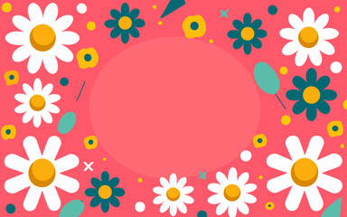 Valentine's day, women's day, spring abstract background poster with copy space. Good for postcards, email header, wallpaper, banner, events, covers, advertising, and more.