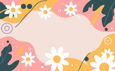 Valentine's day, women's day, spring abstract background poster with copy space. Good for postcards, email header, wallpaper, banner, events, covers, advertising, and more.