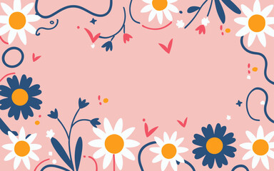 Valentine's day, women's day, spring abstract background poster with copy space. Good for postcards, email header, wallpaper, banner, events, covers, advertising, and more.