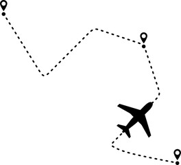 Airplane Dotted Line