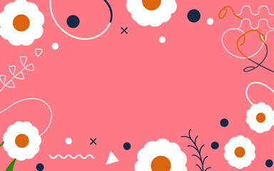 Valentine's day, women's day, spring abstract background poster with copy space. Good for postcards, email header, wallpaper, banner, events, covers, advertising, and more.