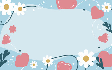 Valentine's day, women's day, spring abstract background poster with copy space. Good for postcards, email header, wallpaper, banner, events, covers, advertising, and more.
