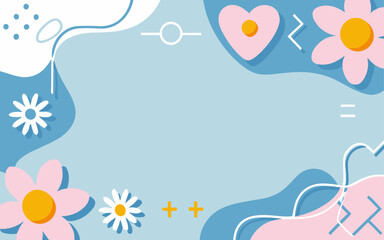 Valentine's day, women's day, spring abstract background poster with copy space. Good for postcards, email header, wallpaper, banner, events, covers, advertising, and more.