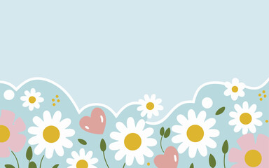 Valentine's day, women's day, spring abstract background poster with copy space. Good for postcards, email header, wallpaper, banner, events, covers, advertising, and more.