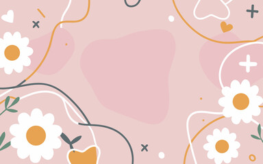 Valentine's day, women's day, spring abstract background poster with copy space. Good for postcards, email header, wallpaper, banner, events, covers, advertising, and more.