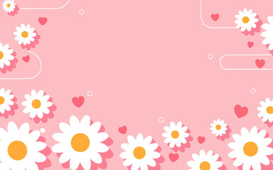 Valentine's day, women's day, spring abstract background poster with copy space. Good for postcards, email header, wallpaper, banner, events, covers, advertising, and more.