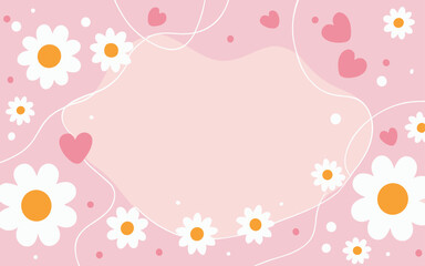 Valentine's day, women's day, spring abstract background poster with copy space. Good for postcards, email header, wallpaper, banner, events, covers, advertising, and more.