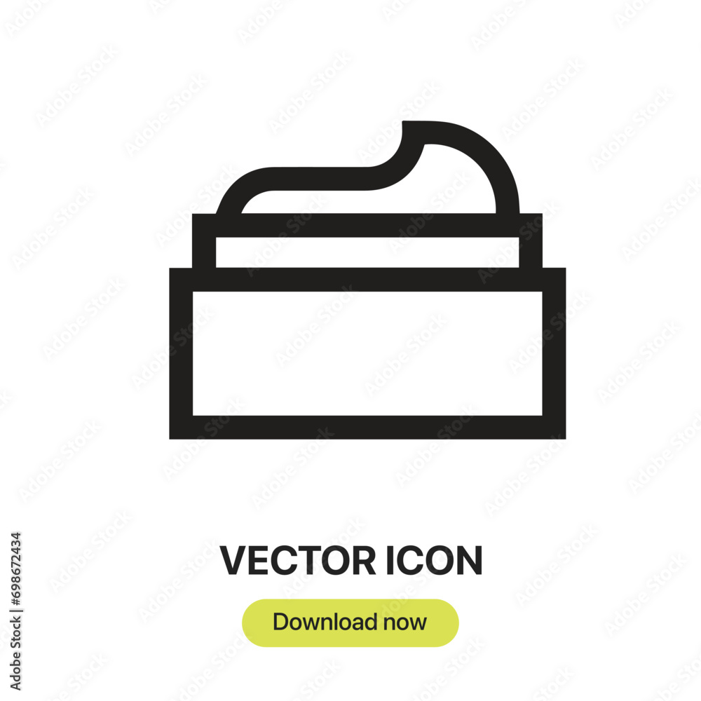Leinwandbilder skincare icon vector. linear-style sign for mobile concept and web design. skincare symbol illustrat
