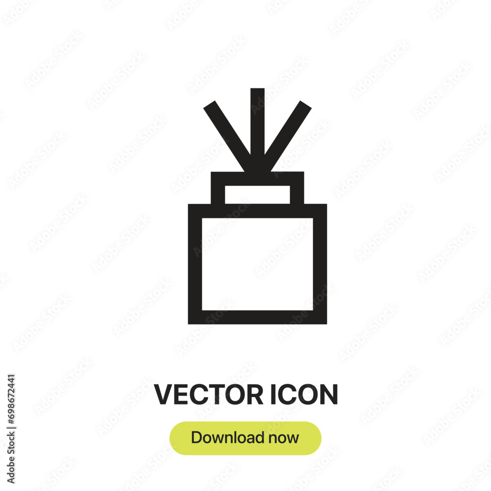 Aufkleber incense icon vector. linear-style sign for mobile concept and web design. incense symbol illustratio