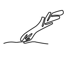 vegetable continuous line art