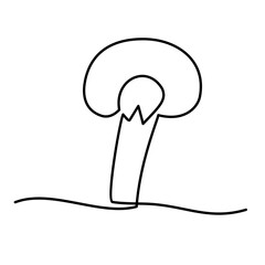 vegetable continuous line art