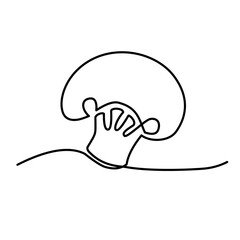 vegetable continuous line art