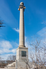 Fototapeta premium The Rumsey Monument on a Winter Day, Shepherdstown SWest Virginia USA