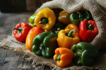 A Basket of Fresh Peppers