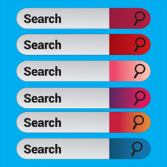 Obraz premium Search bar. Template isolated
