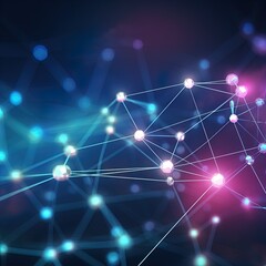 Network visualization. Great for stories of the Internet, connections, AI, technology, cyber defense and more. 