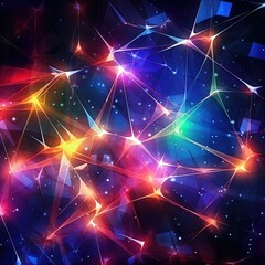 Fototapeta premium Network visualization. Great for stories of the Internet, connections, AI, technology, cyber defense and more. 