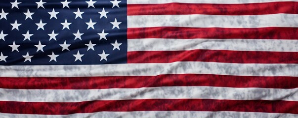 Fototapeta premium american flag in the breeze