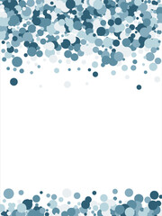 Bubbles pattern Frame Blue banner web. Colored Background. Vector illustration.