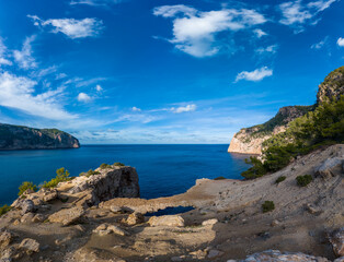 Breathtaking Coastal Cliffs and Blue Seascape View