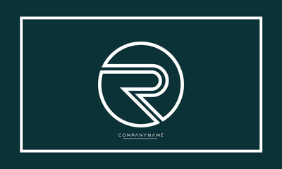 Alphabet letters OR or RO logo monogram
