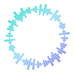 イコライザーの波形の輪	